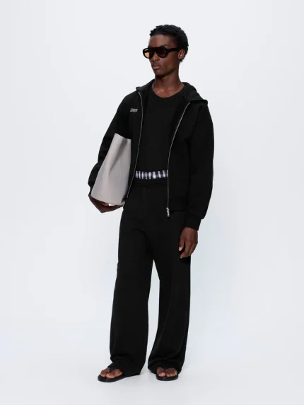 Mens 365 Heavyweight Straight Leg Track Pants - Black
