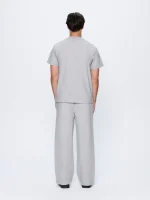 Mens 365 Heavyweight Straight Leg Track Pants - Grey Marl