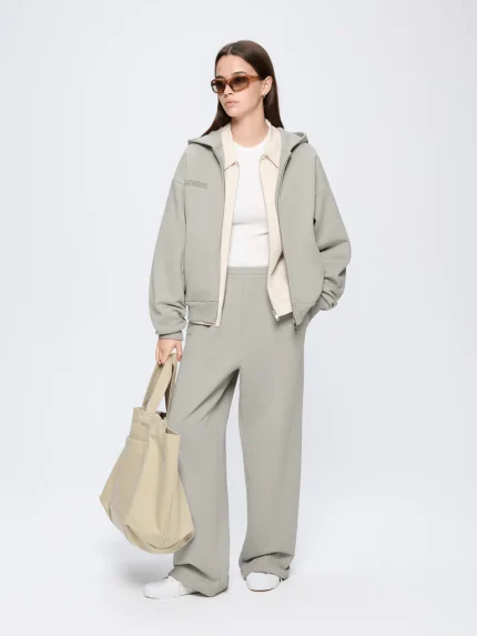 Womens 365 Heavyweight Straight Leg Track Pants - Stone