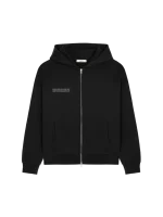 Mens 365 Heavyweight Two-Way Zip-Through Hoodie - Black