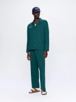 Mens 365 Lightweight Long Pyjama Set - Foliage Green