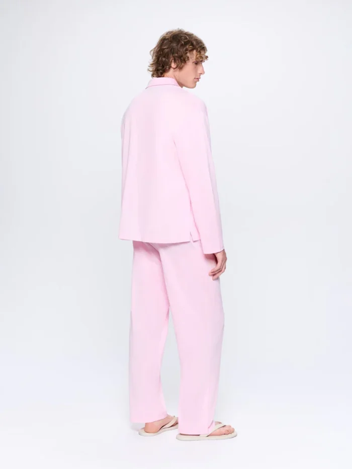 Mens 365 Lightweight Long Pyjama Set - Magnolia Pink