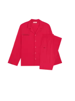 Mens 365 Lightweight Long Pyjama Set - Goji Red