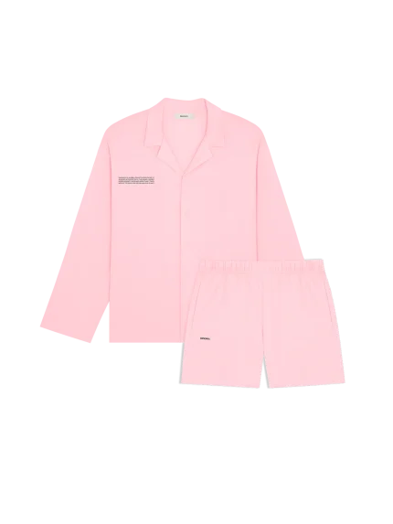 Mens 365 Lightweight Short Pyjama Shorts Set - Magnolia Pink