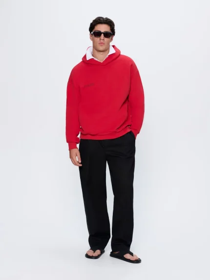 Mens 365 Midweight Hoodie - Goji Red