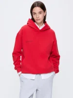 Womens 365 Midweight Hoodie - Goji Red