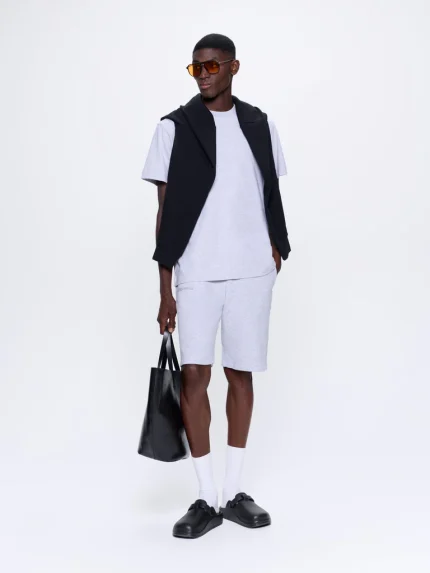 Mens 365 Midweight Long Shorts - Grey Marl