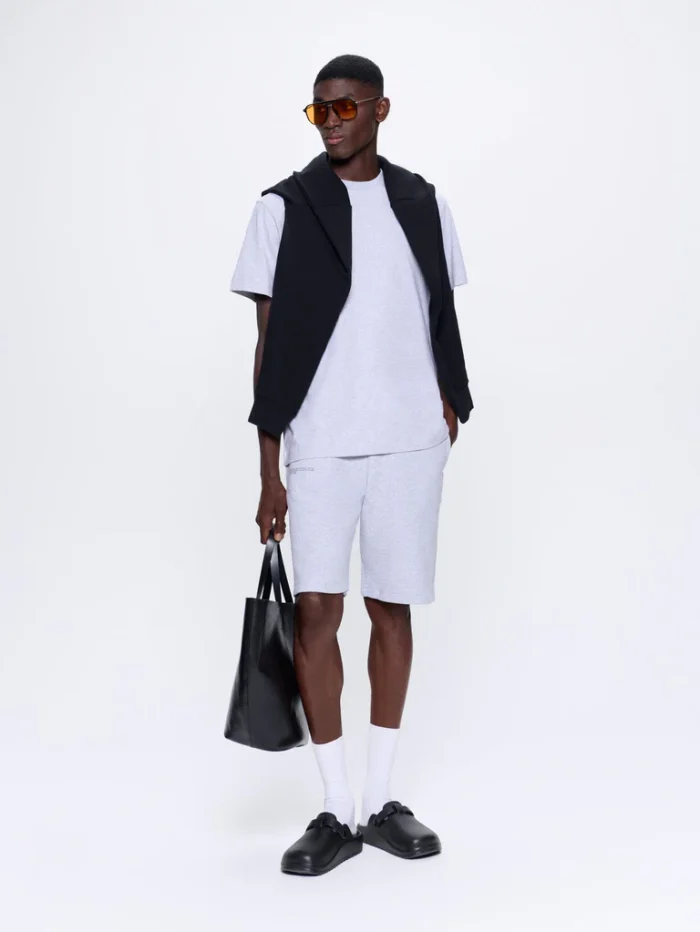 Mens 365 Midweight Long Shorts - Grey Marl