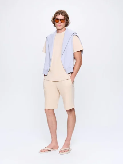 Mens 365 Midweight Long Shorts - Sand