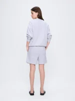 Womens 365 Midweight Mid Length Shorts - Grey Marl