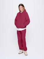 Womens 365 Midweight Track Pants - Milkyway Maroon