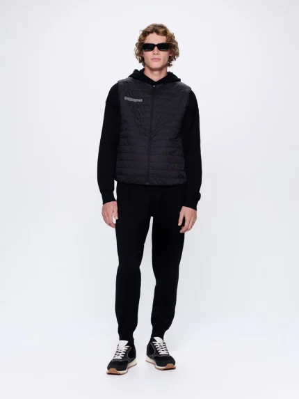Mens DNA Knitted Straight Mens DNA Knitted Track Pants - Black Track Pants - Black