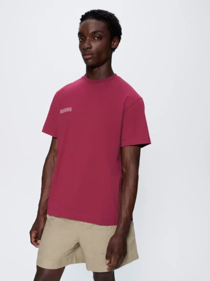 MENS 365 MIDWEIGHT T-SHIRT - MILKYWAY MAROON