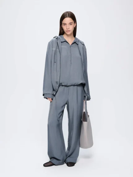 Womens AeoniQ™ Half-Zip Overtop - Atmosphere Gray
