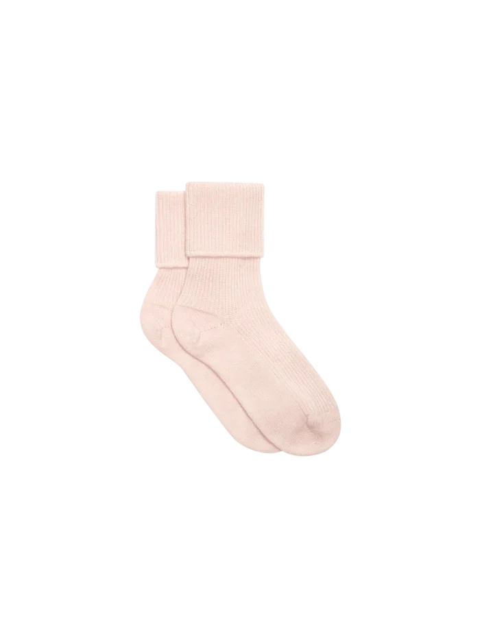 Cashmere Bed Socks - Rose Quartz