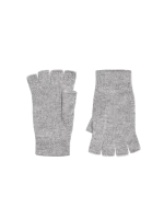 Cashmere Fingerless Gloves - Grey Marl