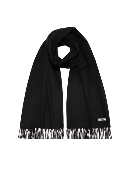 Cashmere Plain Stole - Black