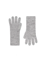 Cashmere Short Cuff Gloves - Grey Marl