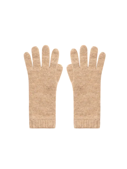 Cashmere Short Cuff Gloves - Oatmeal
