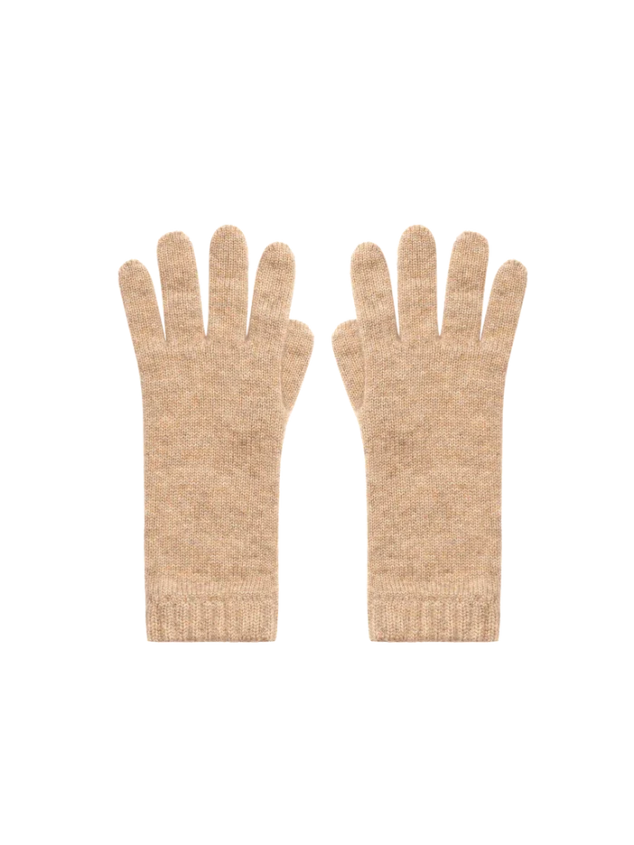 Cashmere Short Cuff Gloves - Oatmeal