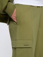 WOMENS DNA DOUBLE JERSEY CARGO TROUSERS - HIGHLAND GREEN