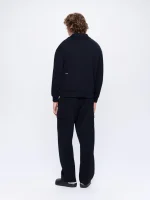 MENS DNA DOUBLE JERSEY CARGO TROUSERS - BLACK