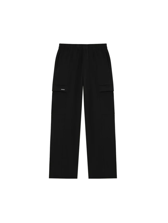 MENS DNA DOUBLE JERSEY CARGO TROUSERS - BLACK