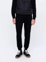 Mens DNA Knitted Track Pants - Black
