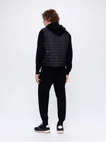 Mens DNA Knitted Track Pants - Black