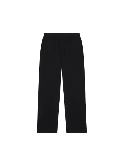 Mens DNA Knitted Straight Leg Track Pants - Black