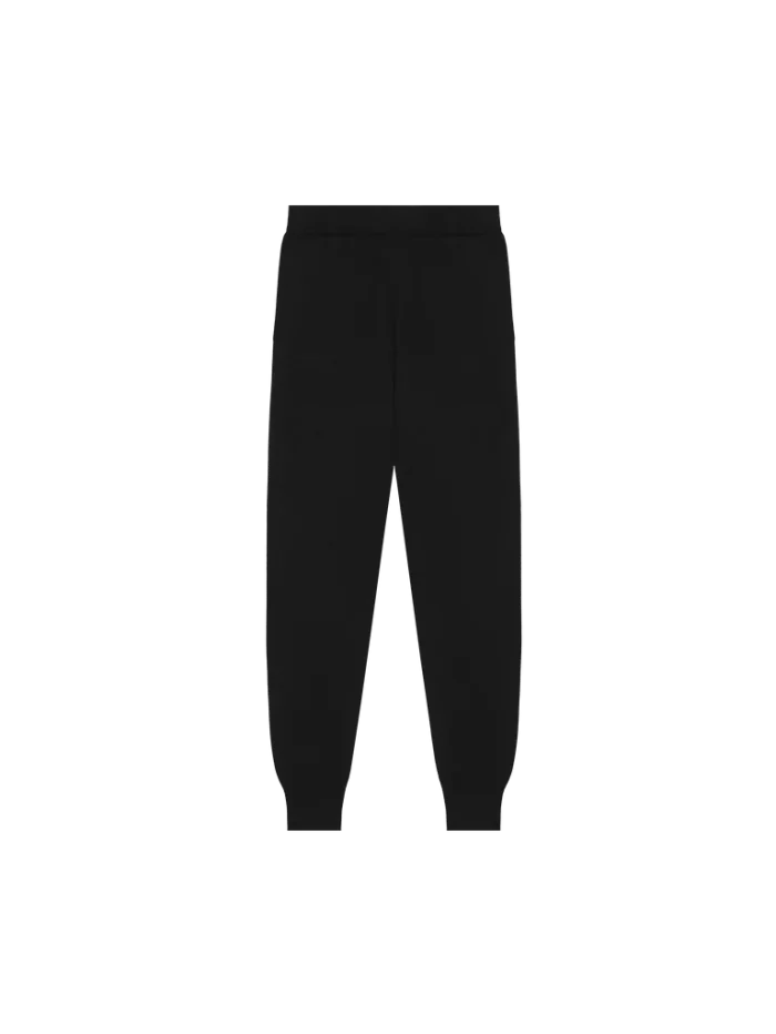 Mens DNA Knitted Track Pants - Black