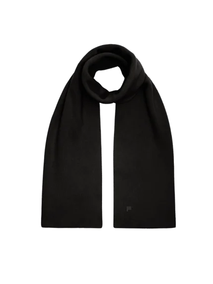 Recycled Cashmere Scarf - Black