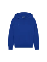 Mens Regenerative Merino Wool Hoodie - Earth Blue