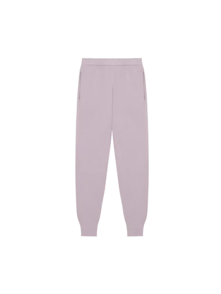 Mens Regenerative Merino Wool Track Pants - Raisin Purple