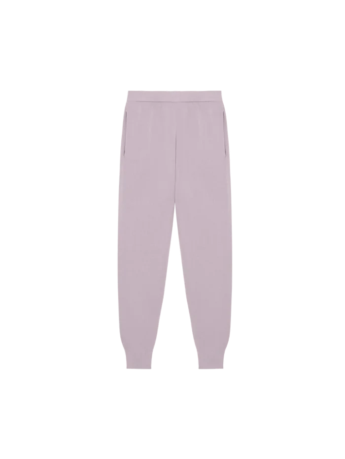 Mens Regenerative Merino Wool Track Pants - Raisin Purple