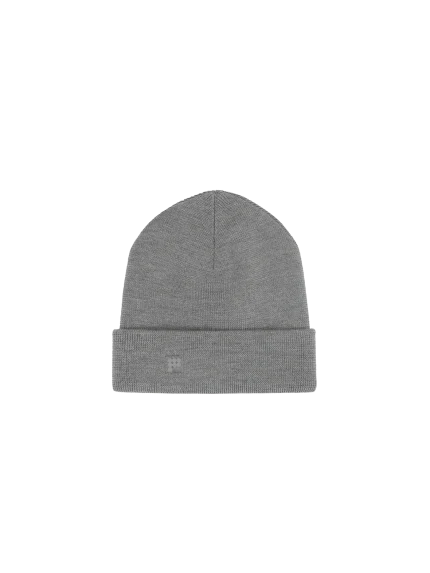 Regenerative Merino Wool Beanie - Grey Marl