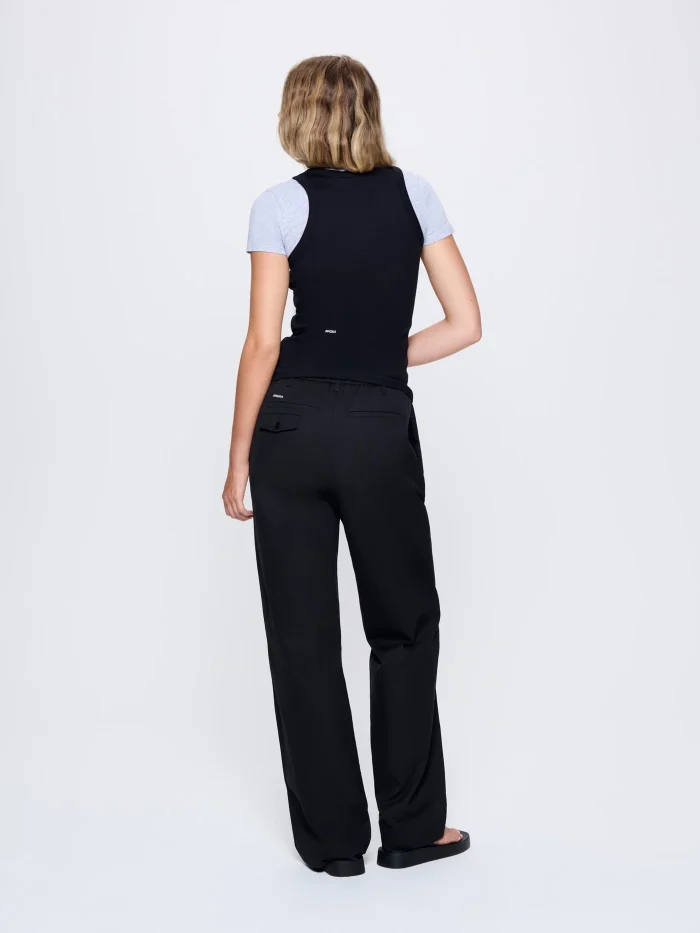 WOMENS DNA STRAIGHT LEG TROUSERS - BLACK