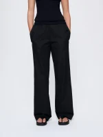 WOMENS DNA STRAIGHT LEG TROUSERS - BLACK