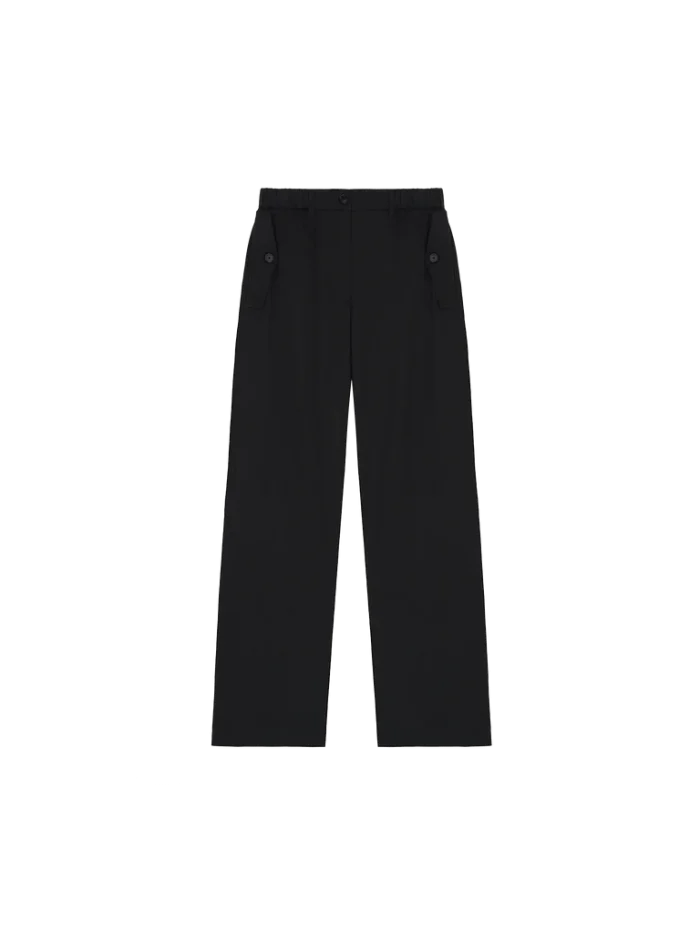 WOMENS DNA STRAIGHT LEG TROUSERS - BLACK