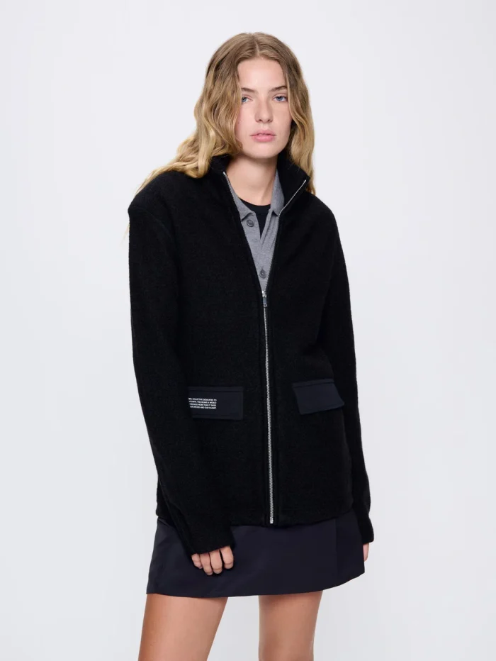 Womens DNA Utility Wool Jacket - Black