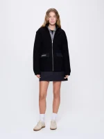 Womens DNA Utility Wool Jacket - Black