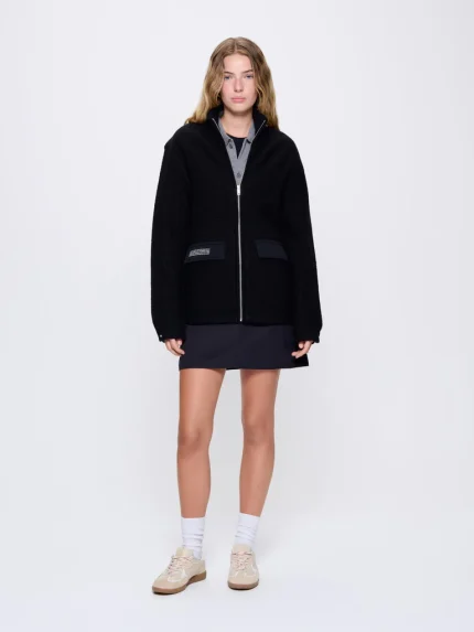 Womens DNA Utility Wool Jacket - Black