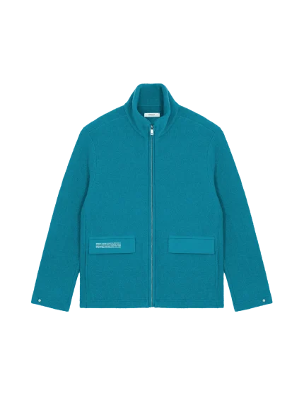 Womens DNA Utility Wool Jacket - Scarab Teal