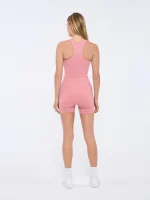 Womens 99% Bio-Based Compressive Ribbed Tank Top - Dewy Rose