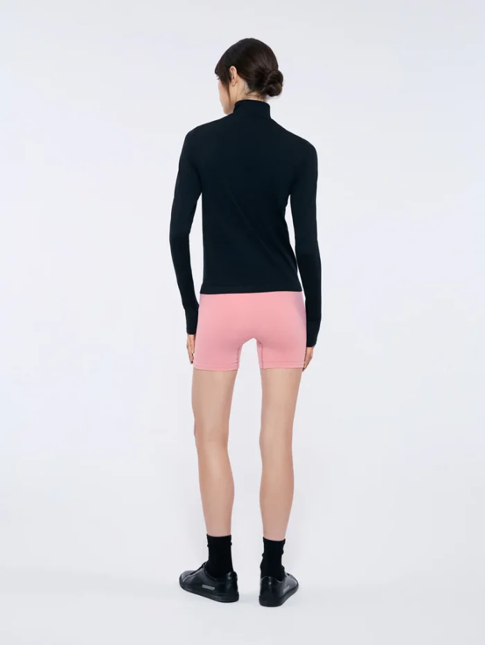 Womens 99% Bio-Based Compressive Shorts - Dewy Rose