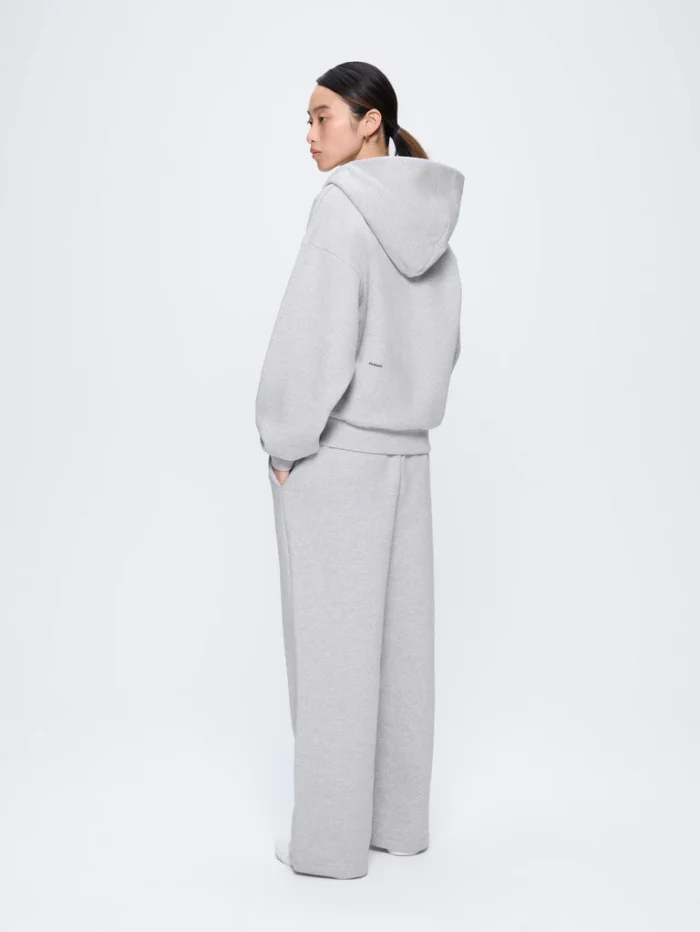 Womens 365 Heavyweight Straight Leg Track Pants - Grey Marl