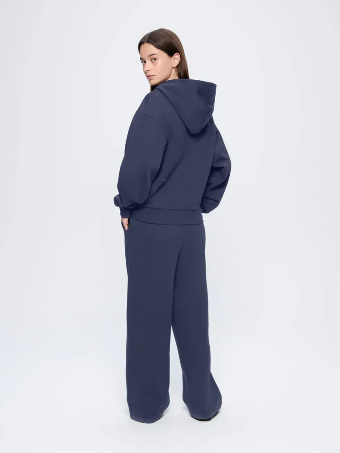 Womens 365 Heavyweight Straight Leg Track Pants - Navy