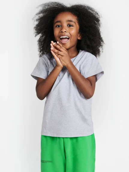 KIDS' 365 MIDWEIGHT T-SHIRT - GREY-MARL