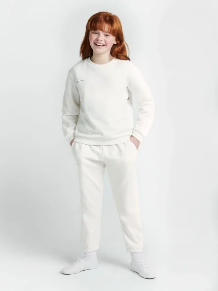 KIDS' 365 MIDWEIGHT TRACK PANTS - OFF-WHITE