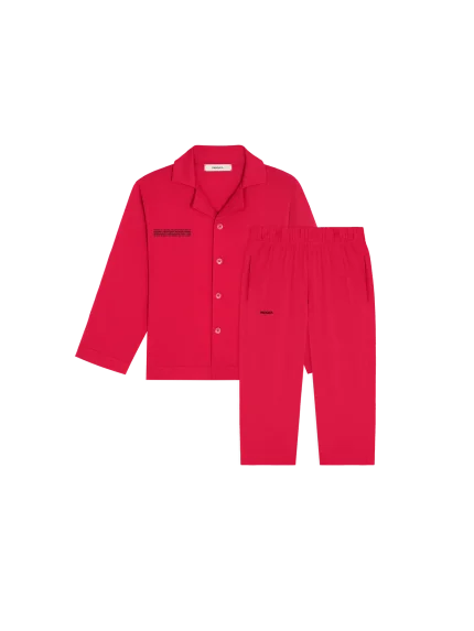 KIDS' 365 LIGHTWEIGHT LONG PLAYWEAR SET - GOJI RED